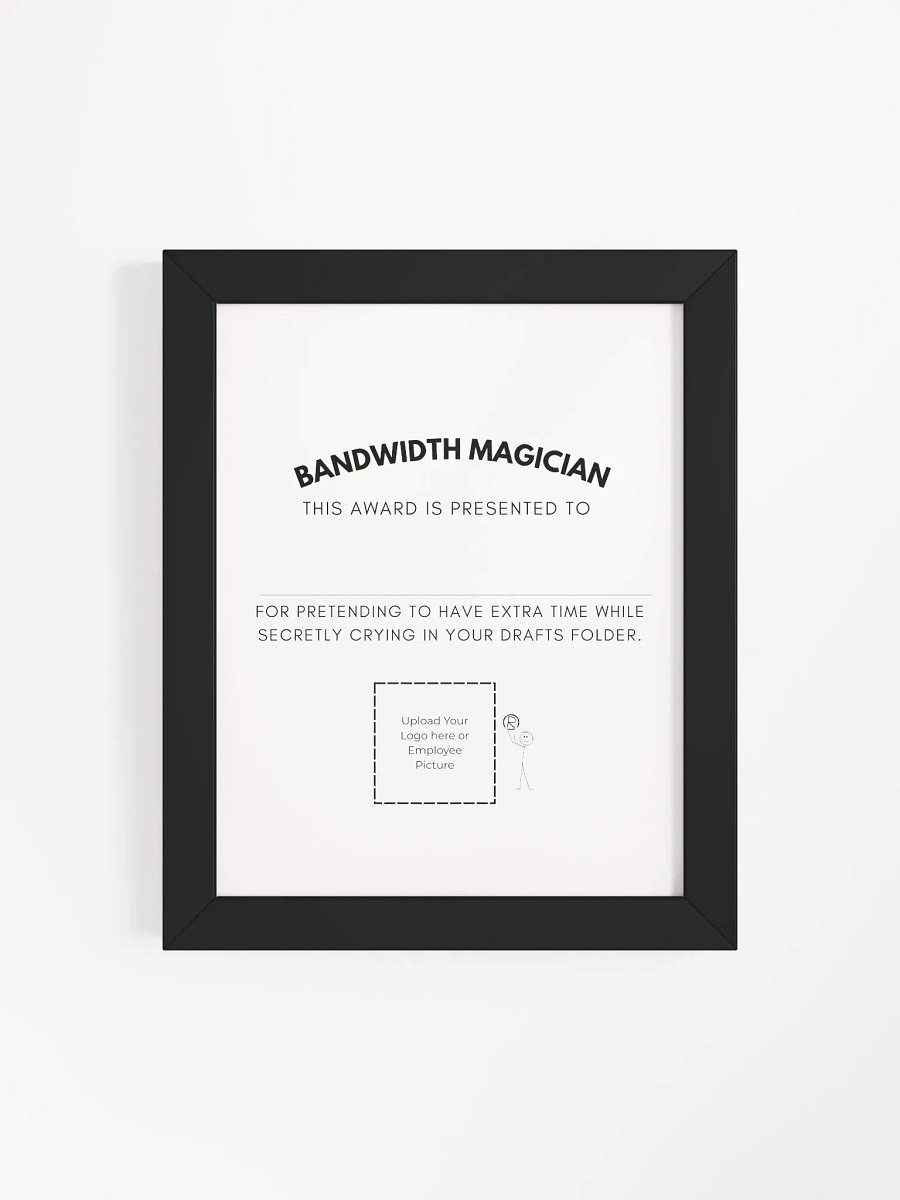 Bandwidth Magician Certificate Poster product image (21)
