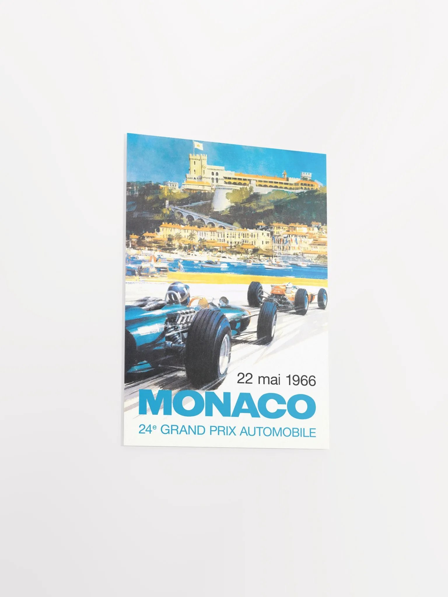 Monaco Vintage F1 Grand Prix, 1966 poster — Vintage Formula 1 poster, Monaco Grand Prix poster, retro travel poster, retro travel art product image (9)
