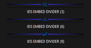 Royal Blue Embed Divider Bars product image (2)