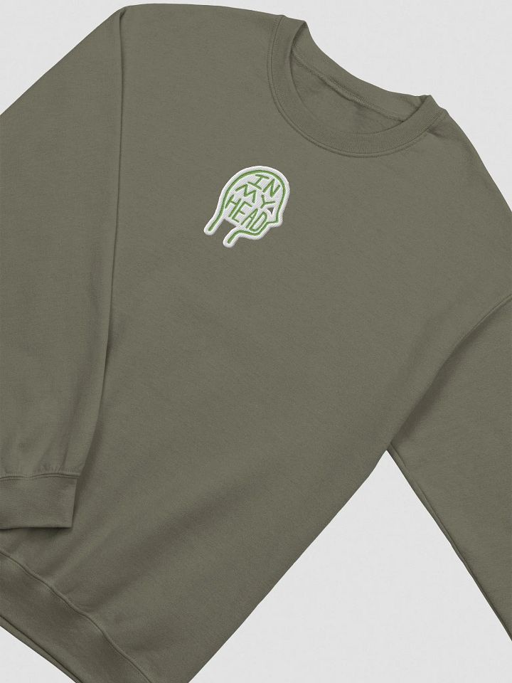 In My Head embroidered crewneck (light green bubble design) product image (1)