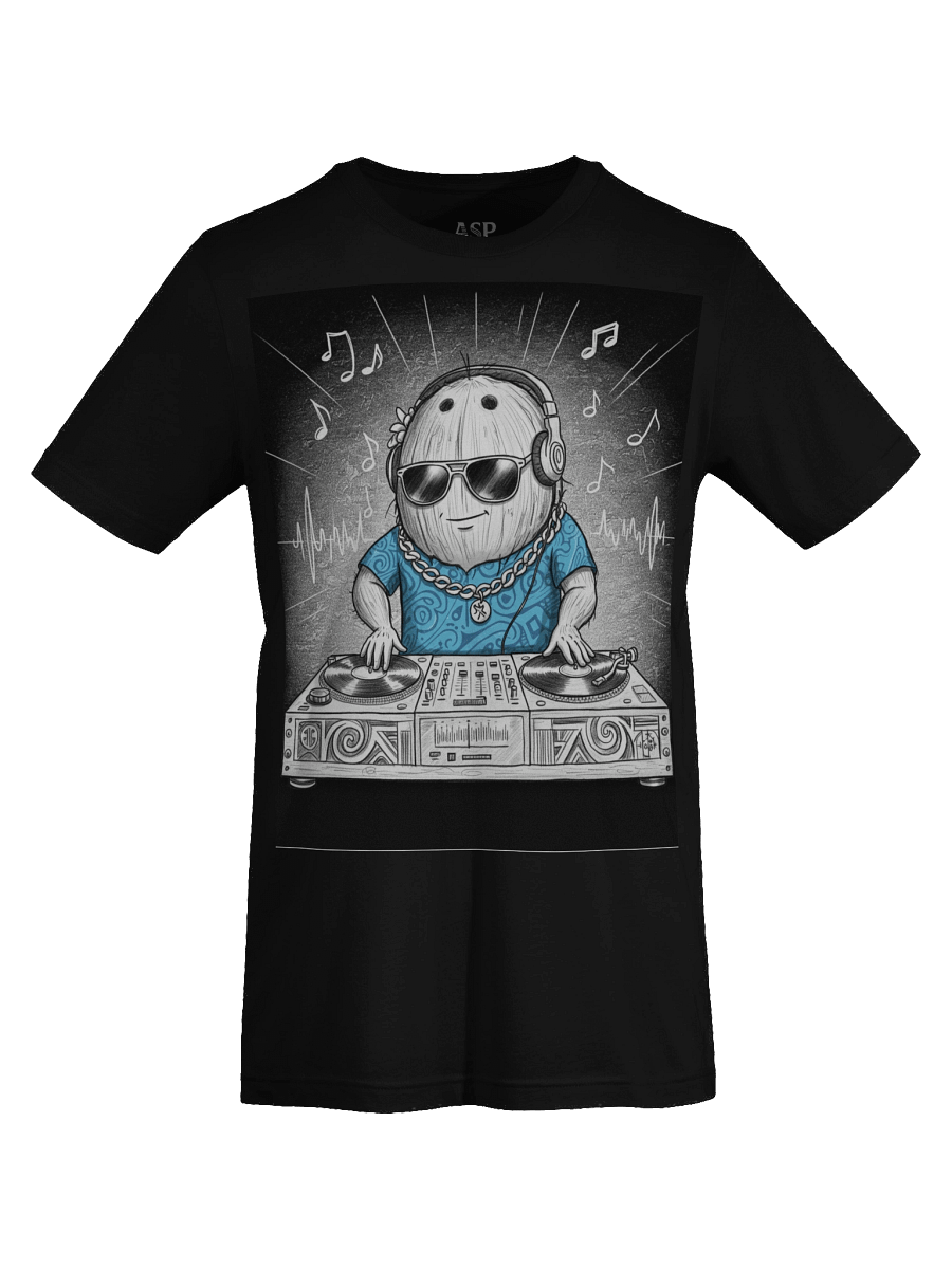 Urban Polynesian Dj Coconut T-shirt Design product image (7)