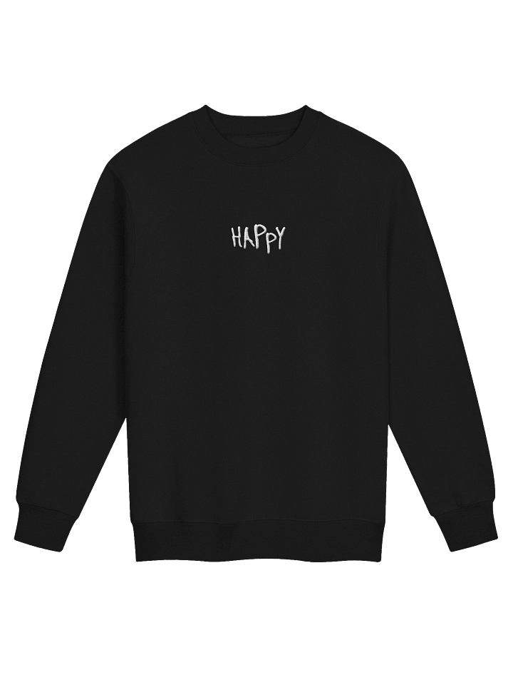 Happy Crewneck (Black) product image (1)