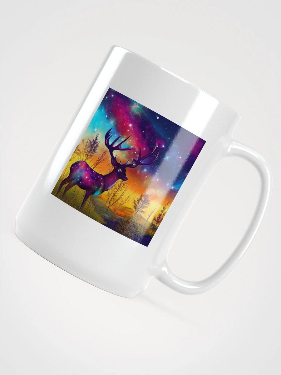 Starry Deer White Glossy Mug product image (4)