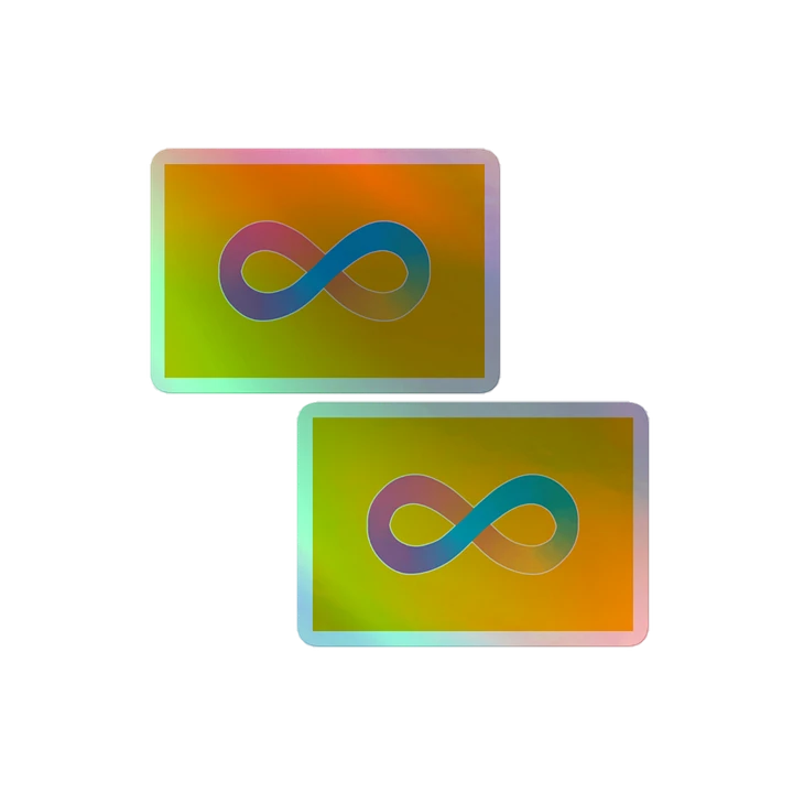 Autism Pride Flag holographic stickers product image (2)