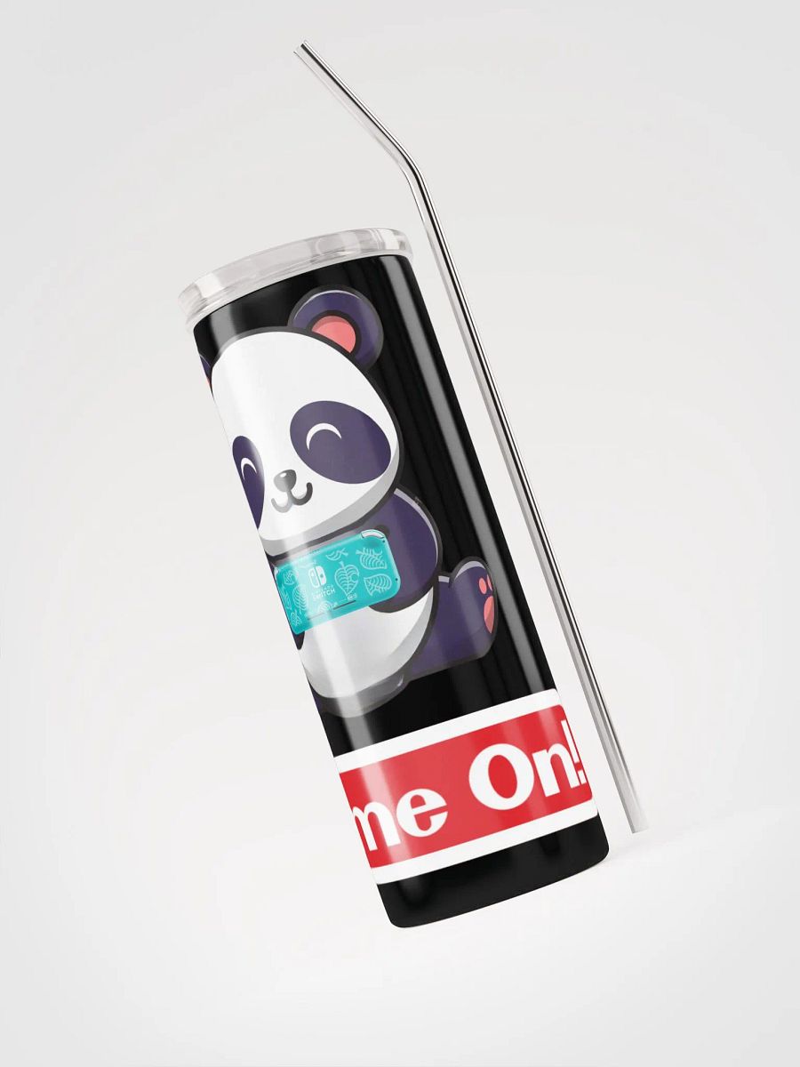 Game On Panda Tumbler w/ Straw product image (3)