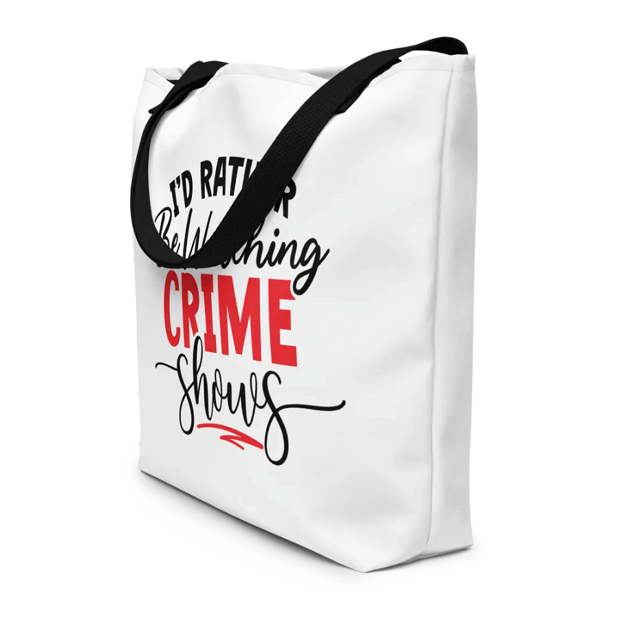 'I'd Rather be Watching Crime Shows' All-Over Tote Bag product image (3)