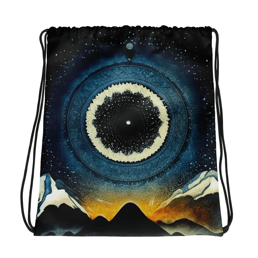 Cosmic Mandala Drawstring Bag product image (1)