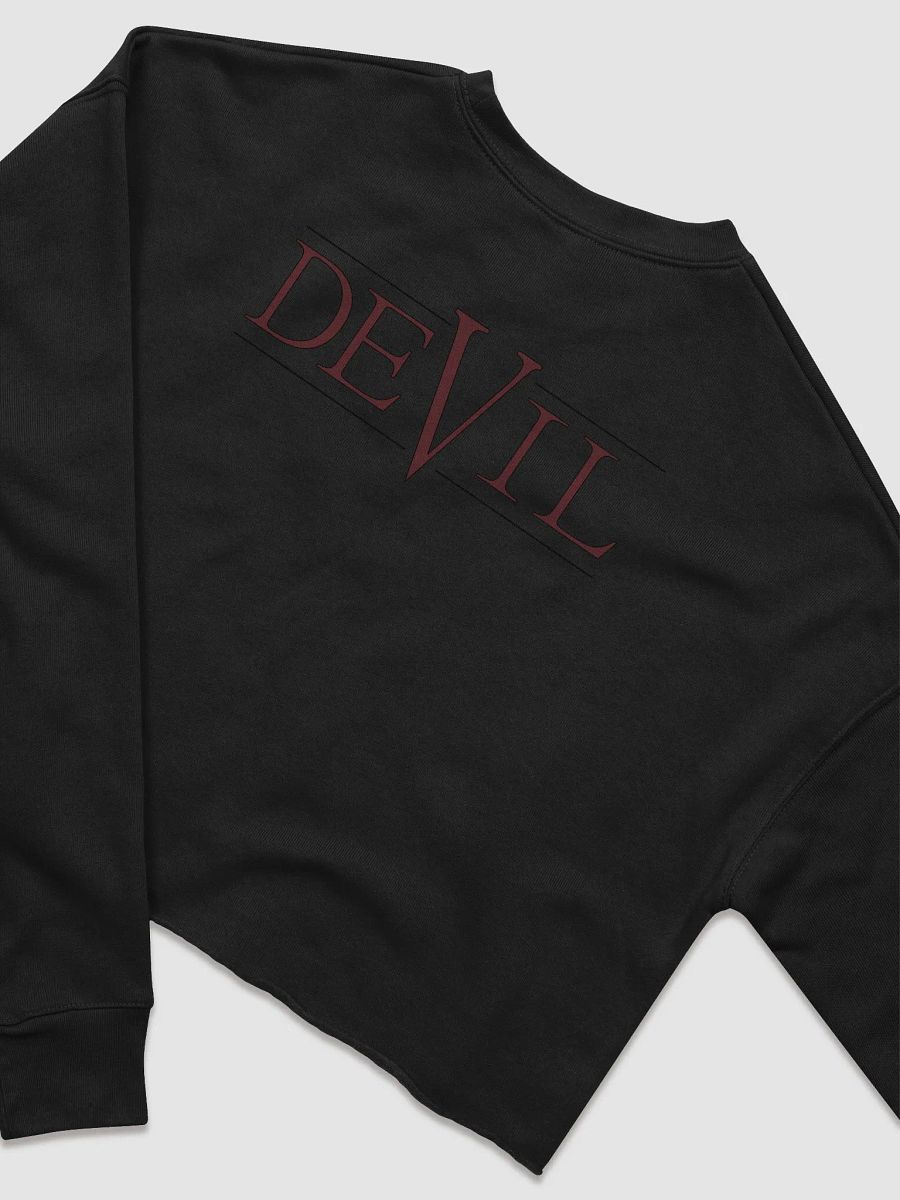 Good Vs Evil - God's In My Heart & The Devil's On My Back - Bella+Canvas Women's Fleece Crop Sweatshirt product image (5)