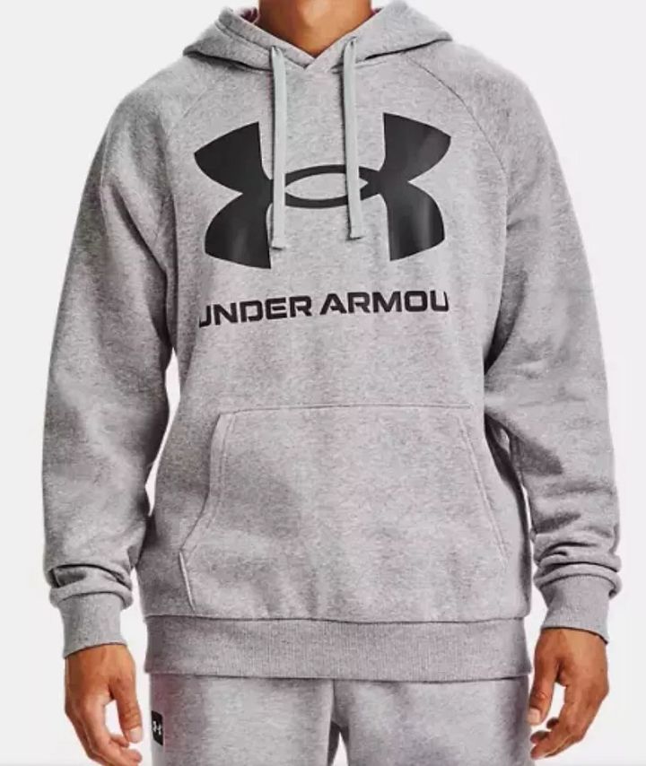Under Armour Men's UA Rival Fleece Big Logo Hoodie Size 2X Grey New Sealed product image (1)