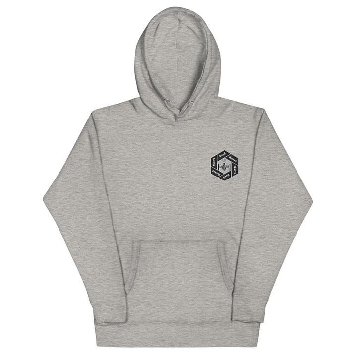 That's Good Money Embroidered Hoodie - Athletic Gray product image (1)