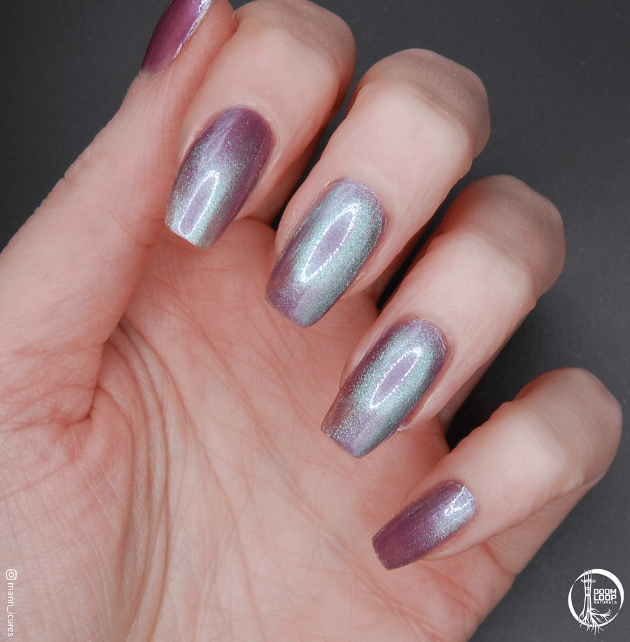 BREAKFAST at the END of TIME - Violet Teal Magnetic Nail Polish product image (8)