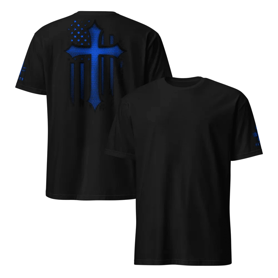 Christian Cross Blue Carbon Onyx product image (5)
