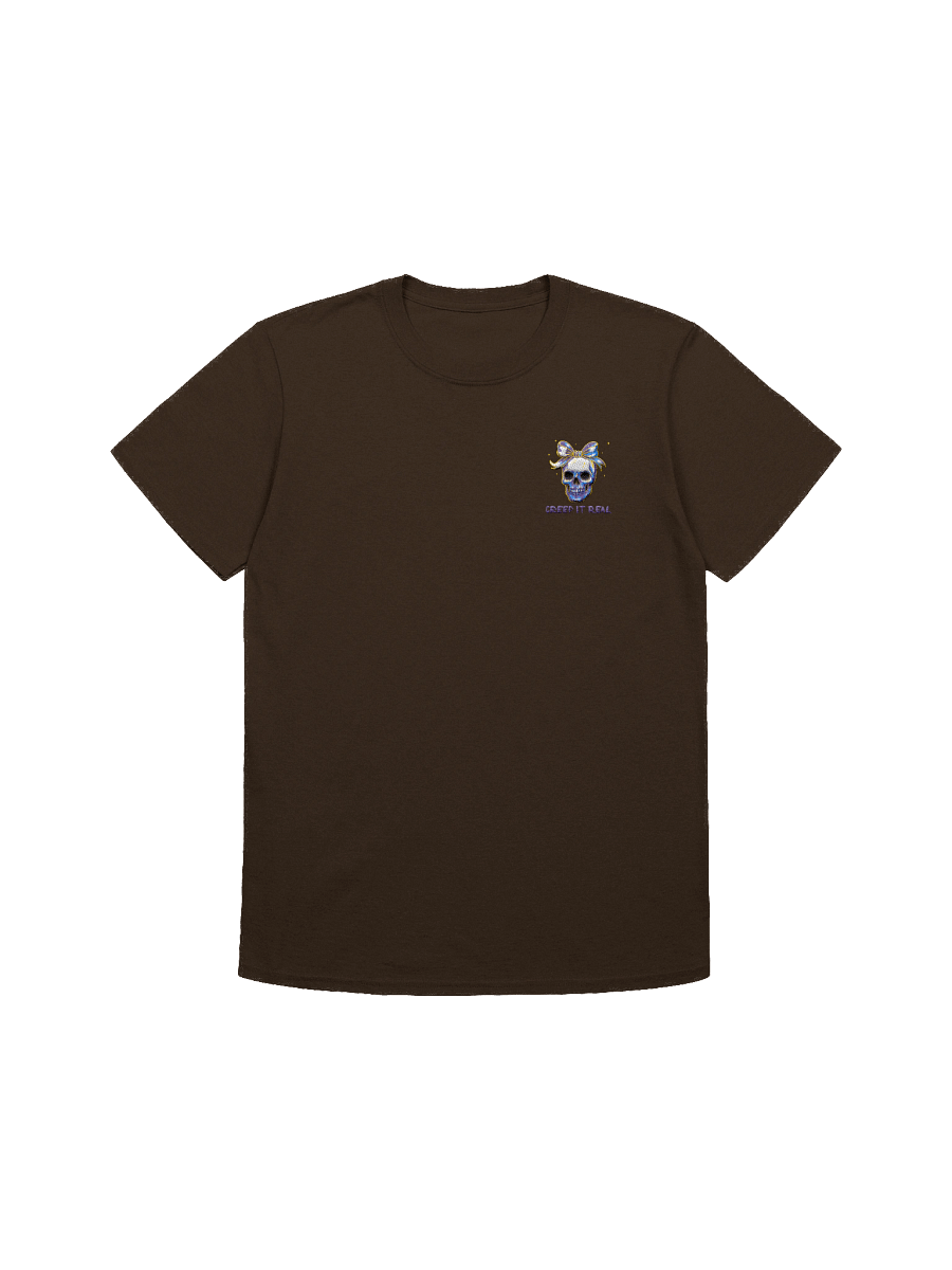 Creep It Real Stylized Skull Embroidered T-Shirt product image (2)