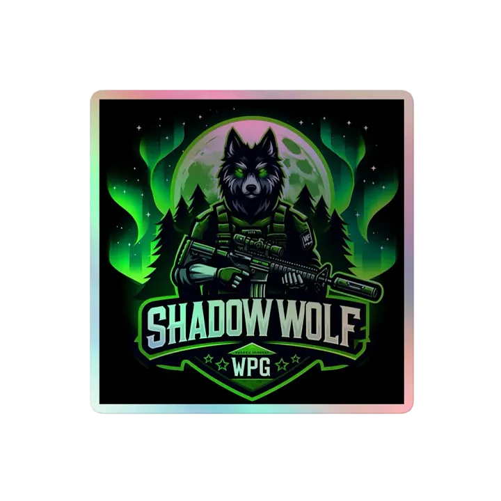 Shadow Wolf Holographic Sticker Sheet product image (2)