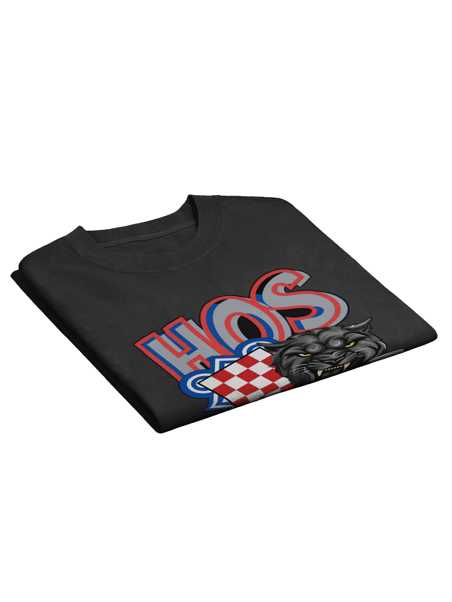 HOS DOMOVINI VJERAN Checkerboard Shield Faded T-Shirt product image (3)