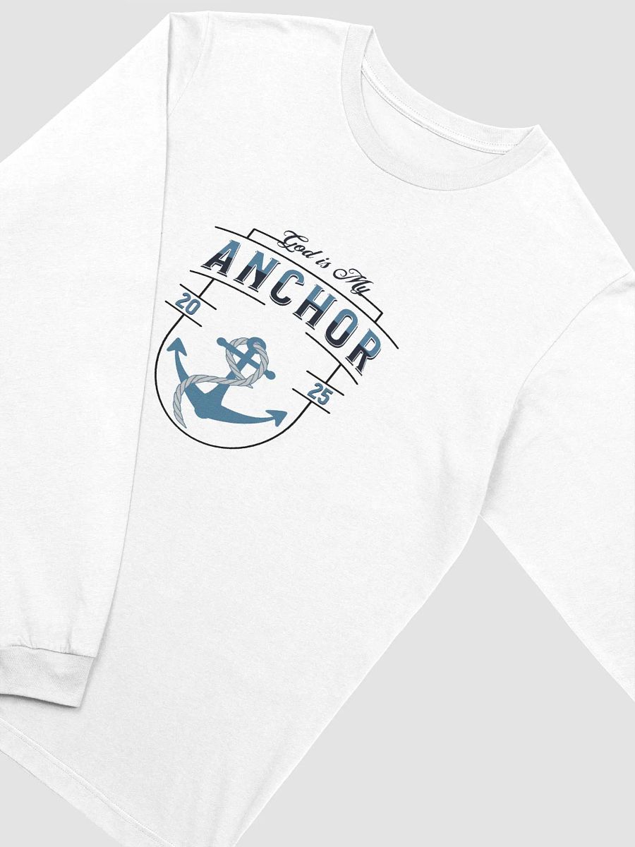 God is My Anchor 2025 Eco Long Sleeve T-Shirt - Christian Inspired product image (4)