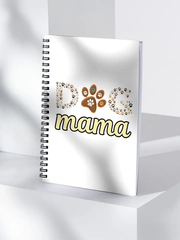 Dog Mama Paw Print Spiral Notebook product image (1)