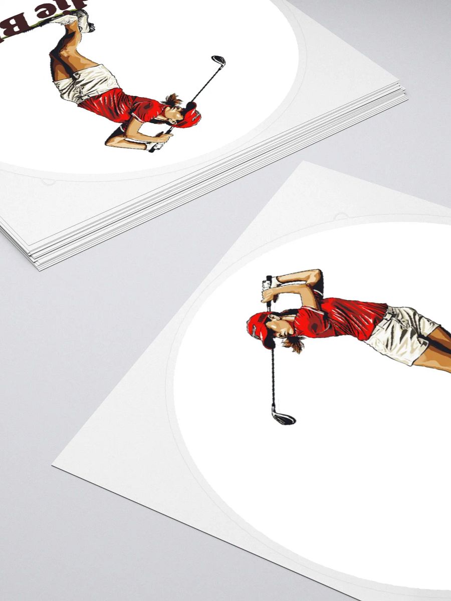 Female golf sticker product image (4)