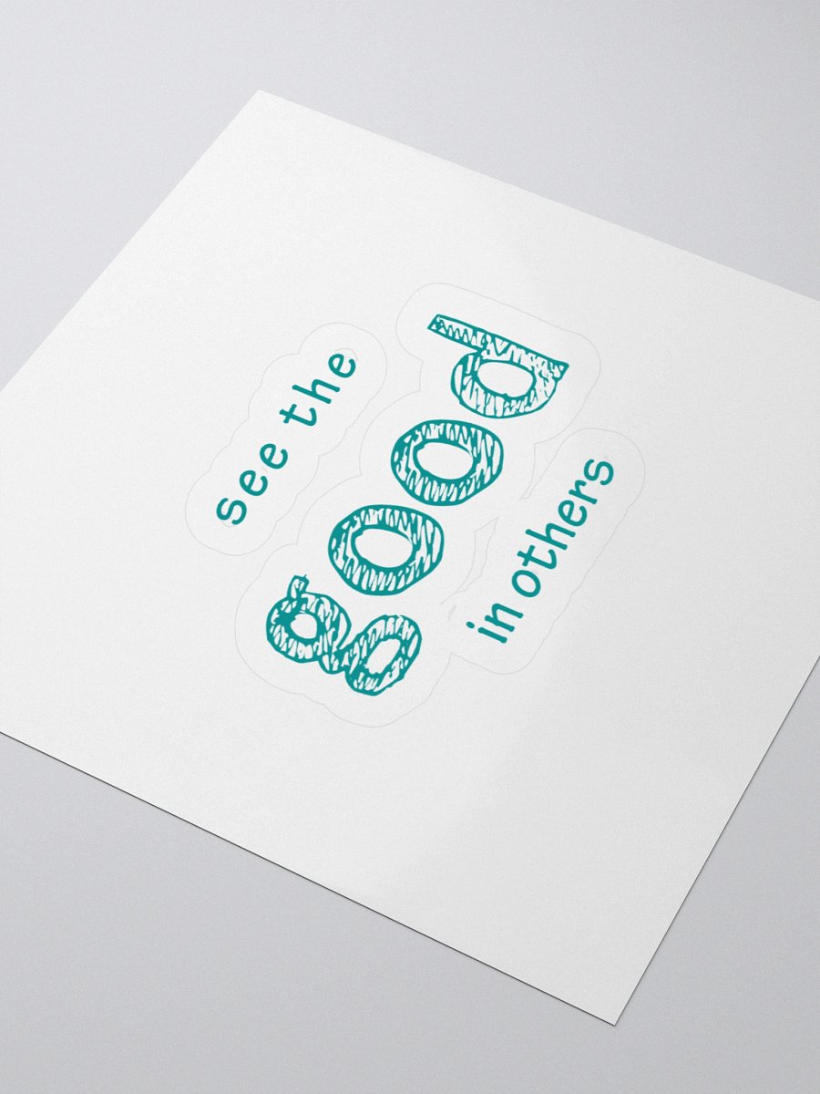 Good Vibes Teal Kiss Cut Stickers product image (7)