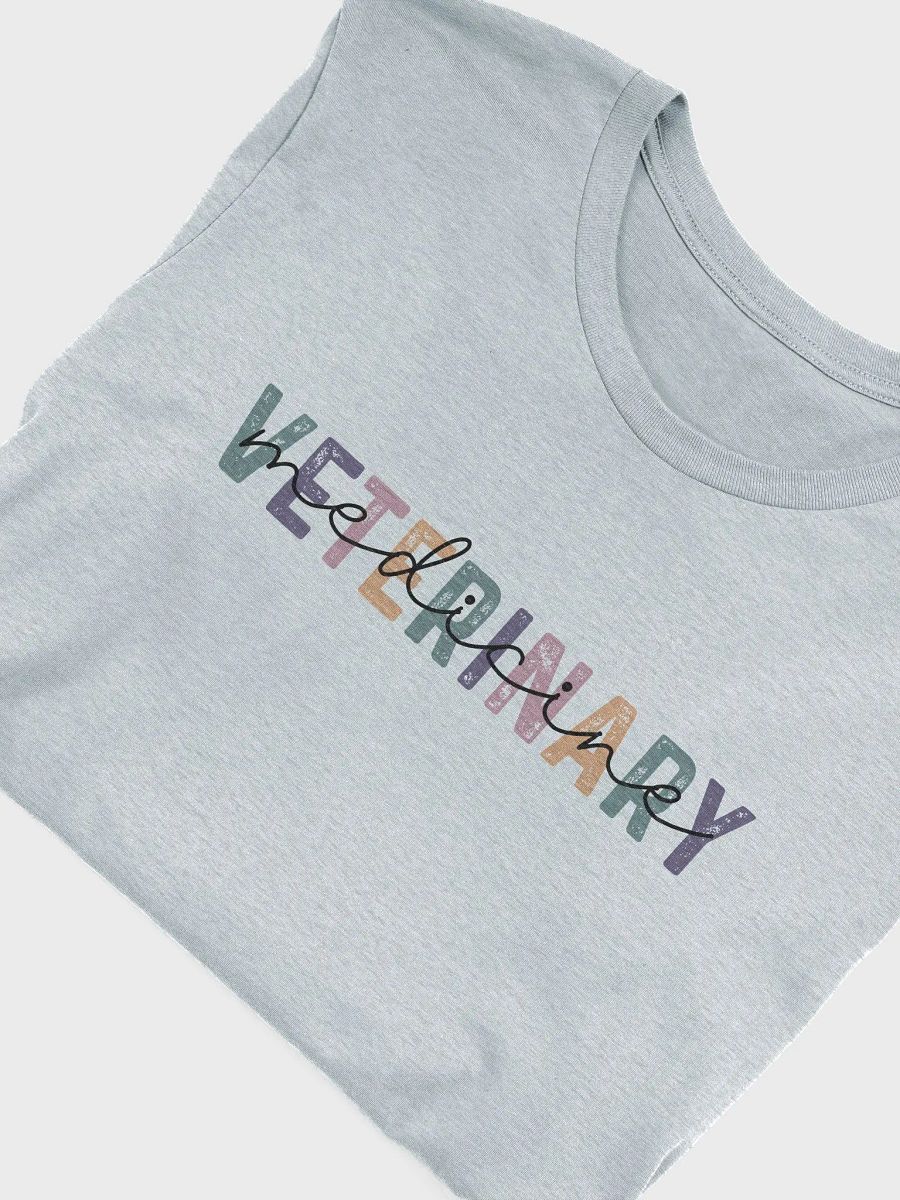 "Veterinary Medicine - Pastel Colors" t-shirt (Light background) product image (3)