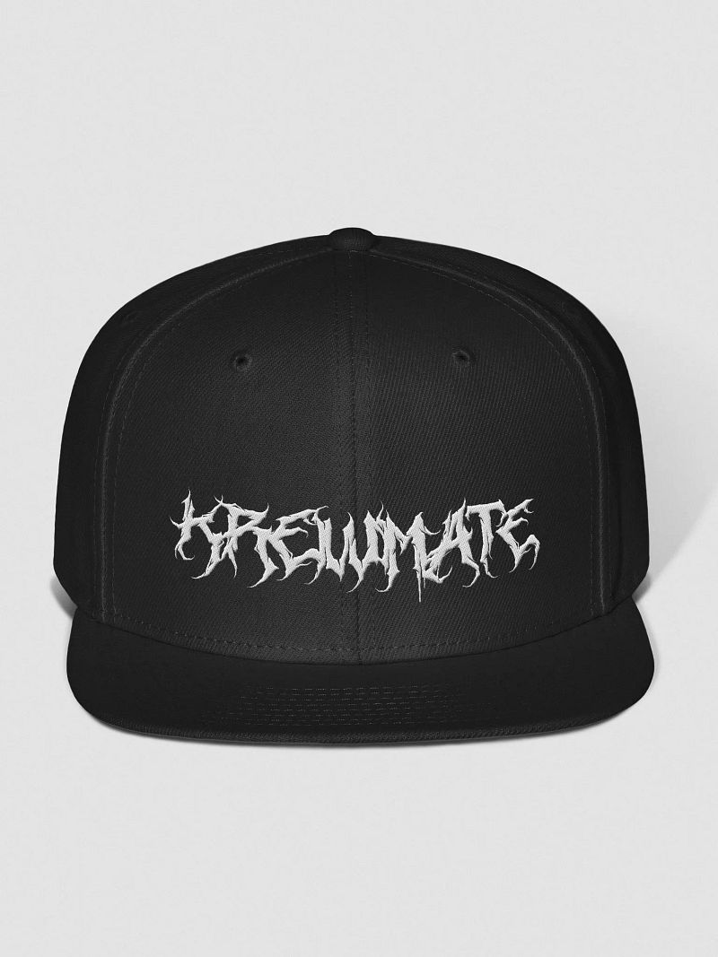 Metal Krewmate Hat - Snapback (White Logo)