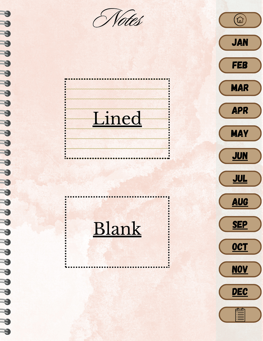 Simple Undated Weekly Planner - Gold product image (5)