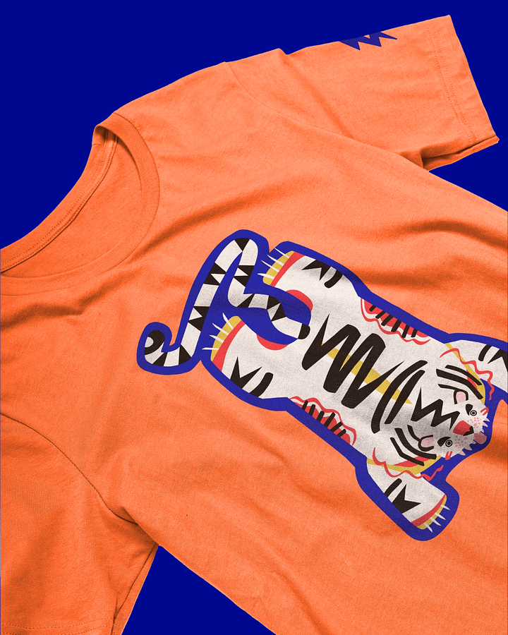 Blue Tiger - T-Shirt product image (1)