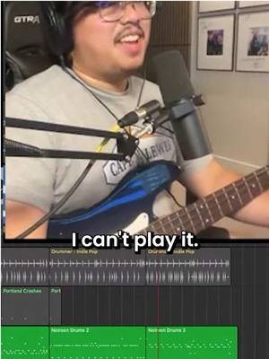 fast stuff isn't always the hardest parts to play 🙃  tune into Music Mondays on YouTube @ 1 PM ET #guitar #bass #producer #musictok #mixing 