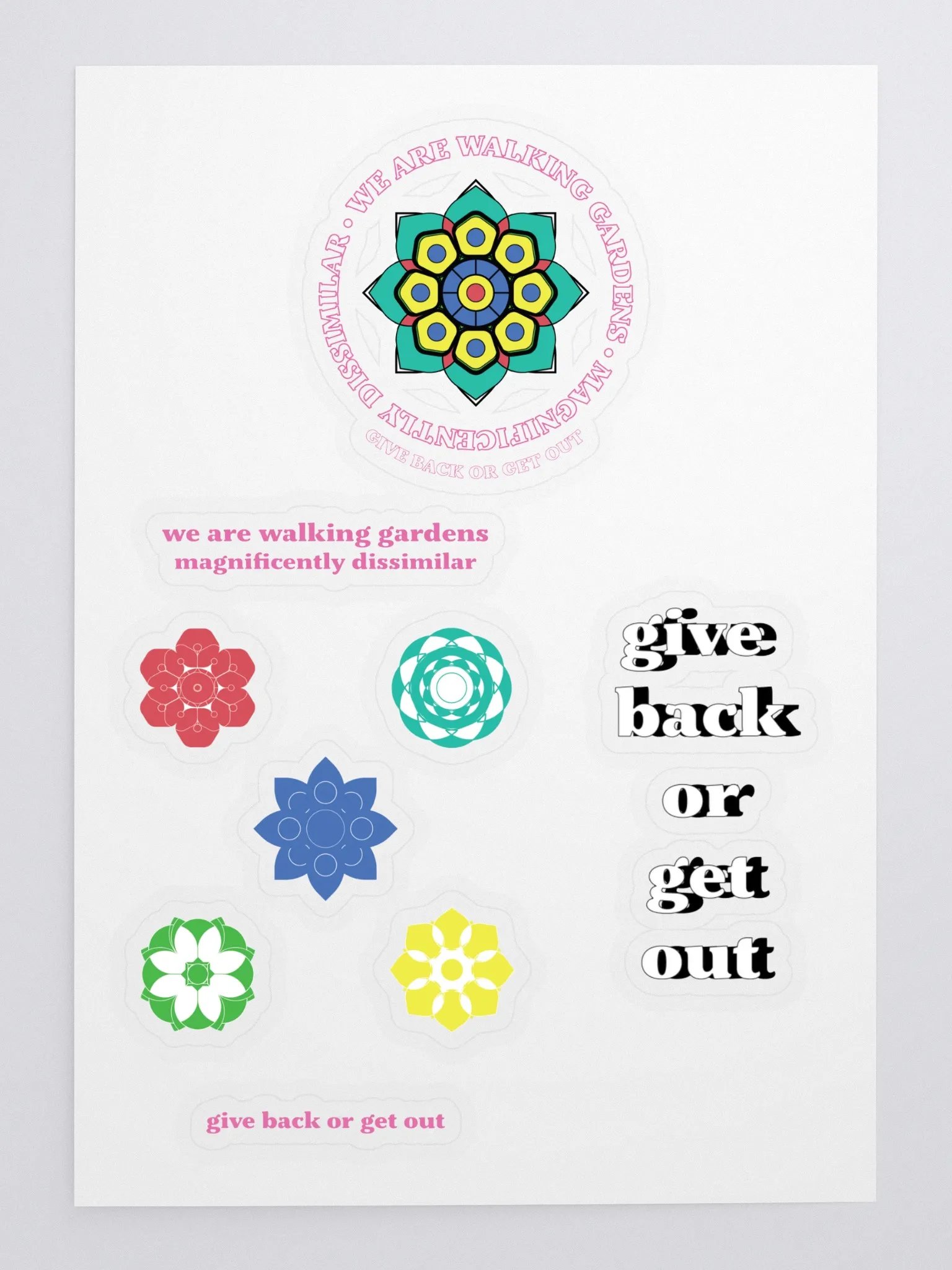 Walking Gardens sticker set 2 product image (3)