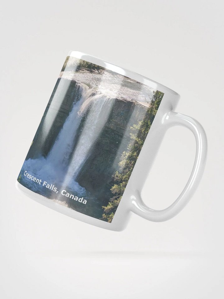 White Glossy Mug - Crescent Falls product image (2)