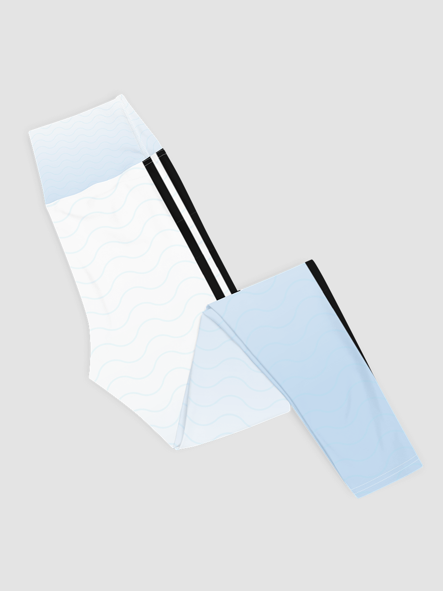 All-Over Print Yoga Leggings, Background fill Gradient - 3 Colour with Black Stripes product image (7)