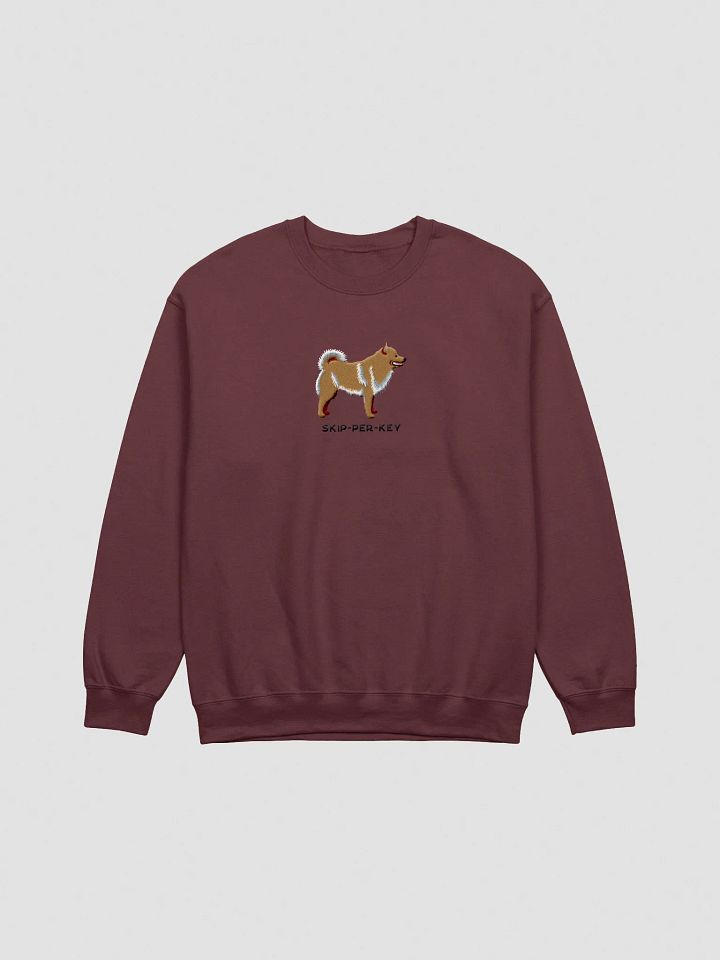 Skip-Per-Key Sweatshirt (Embroidered) of a Schipperke(Tan) product image (3)