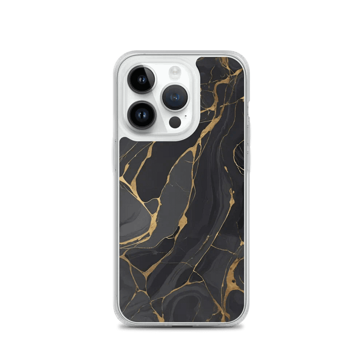 MagSafe® Clear Case for iPhone® – Ebon Gold Waves product image (1)