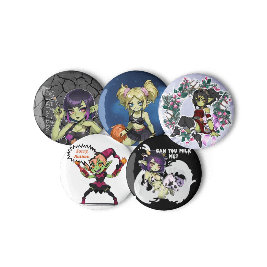 Goblin girls Pin Button Set product image (6)