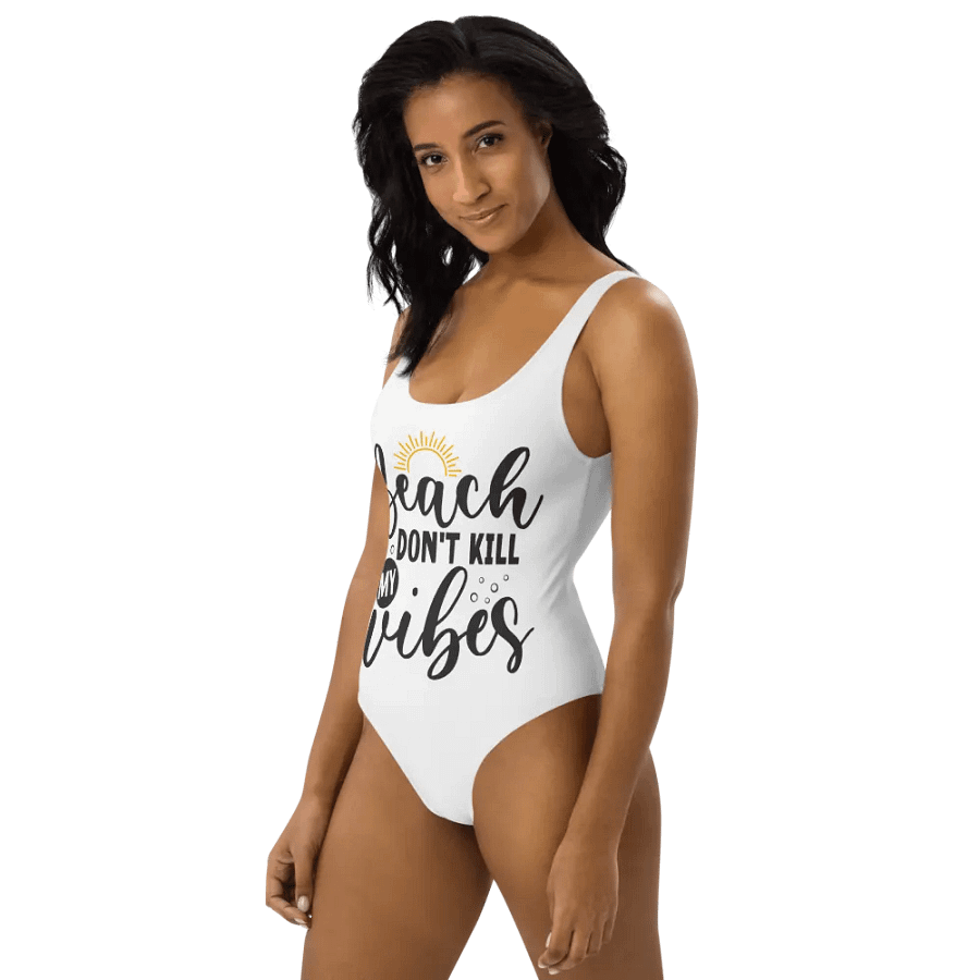 'Beach, Don't Kill my Vibes' One-Piece Swimsuit product image (9)
