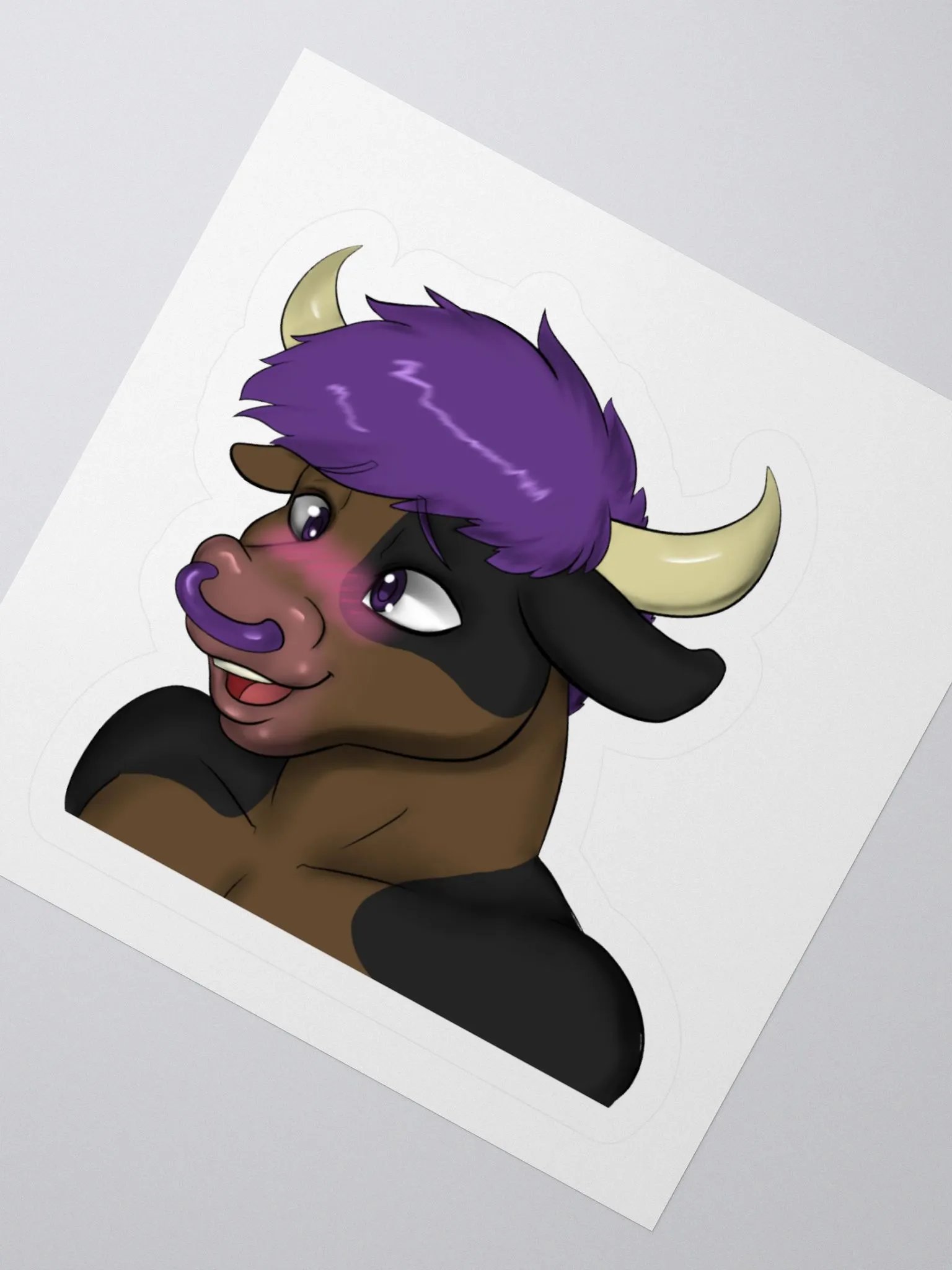 Yuuma Blush Emote Sticker product image (2)