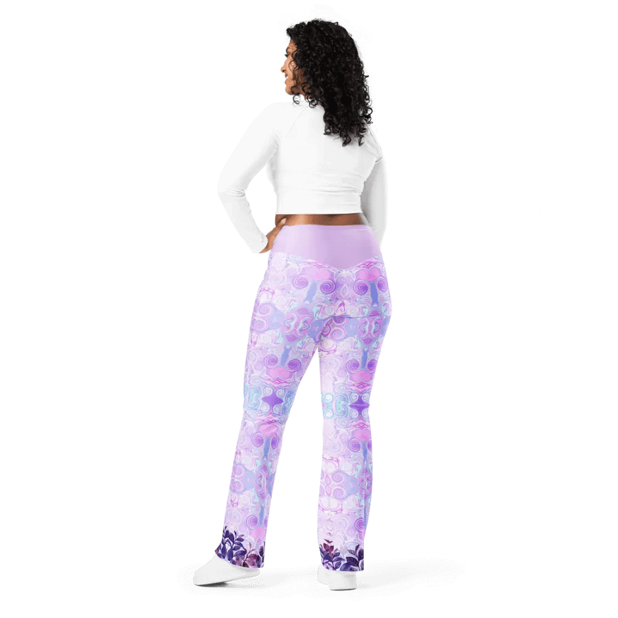 Pastel Whimsy Flare Leggings product image (4)