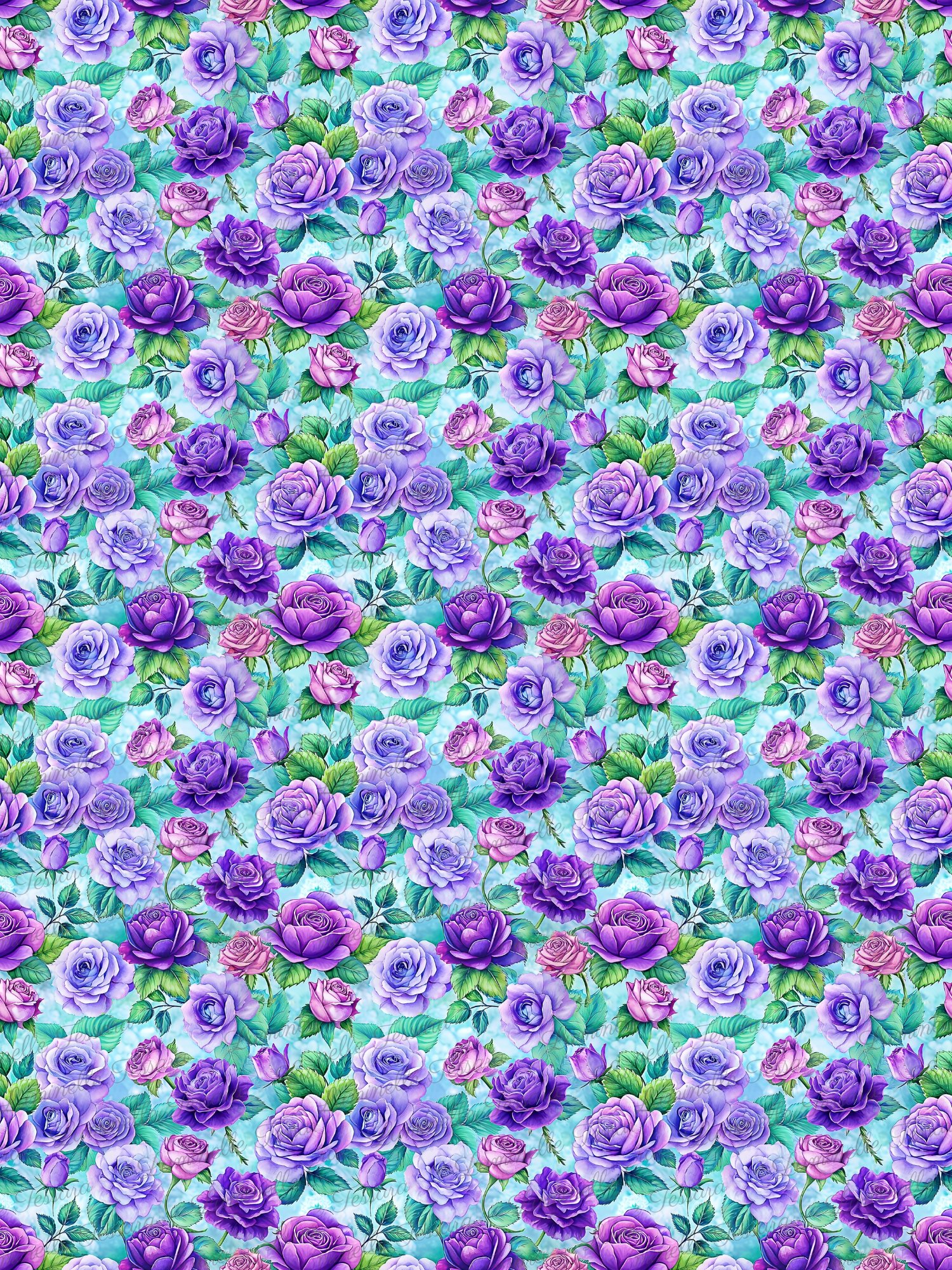 Vivid Violet Blooms – Seamless Digital Paper Bundle product image (5)