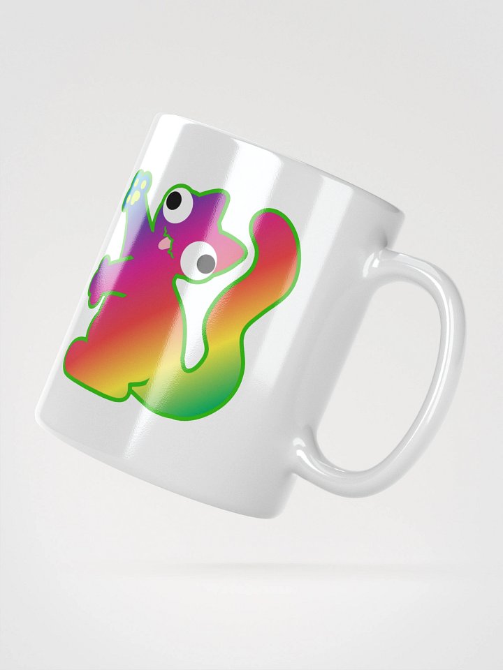 White Mug - Rainbow DerpCat II product image (2)
