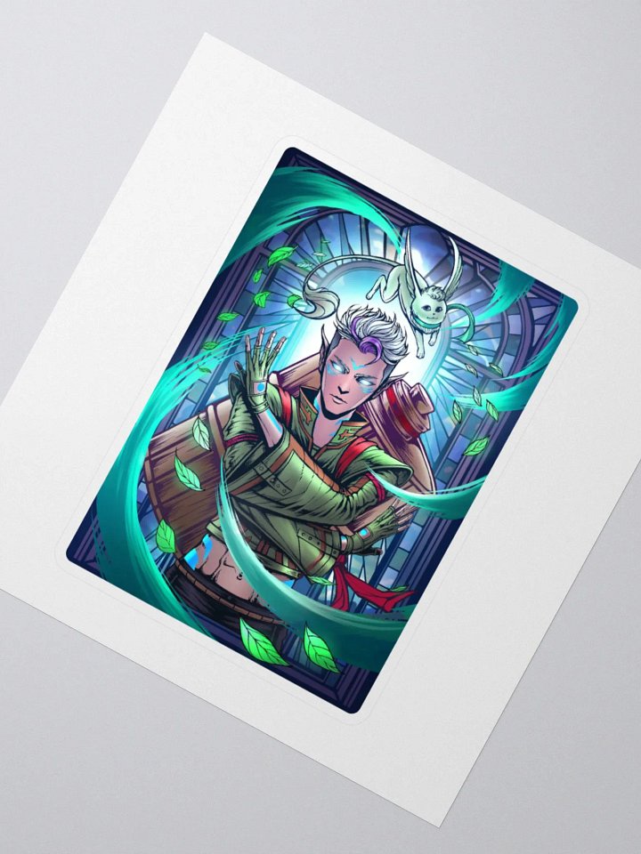 'A Depiction of The Fluttering Leaf' Sticker product image (5)