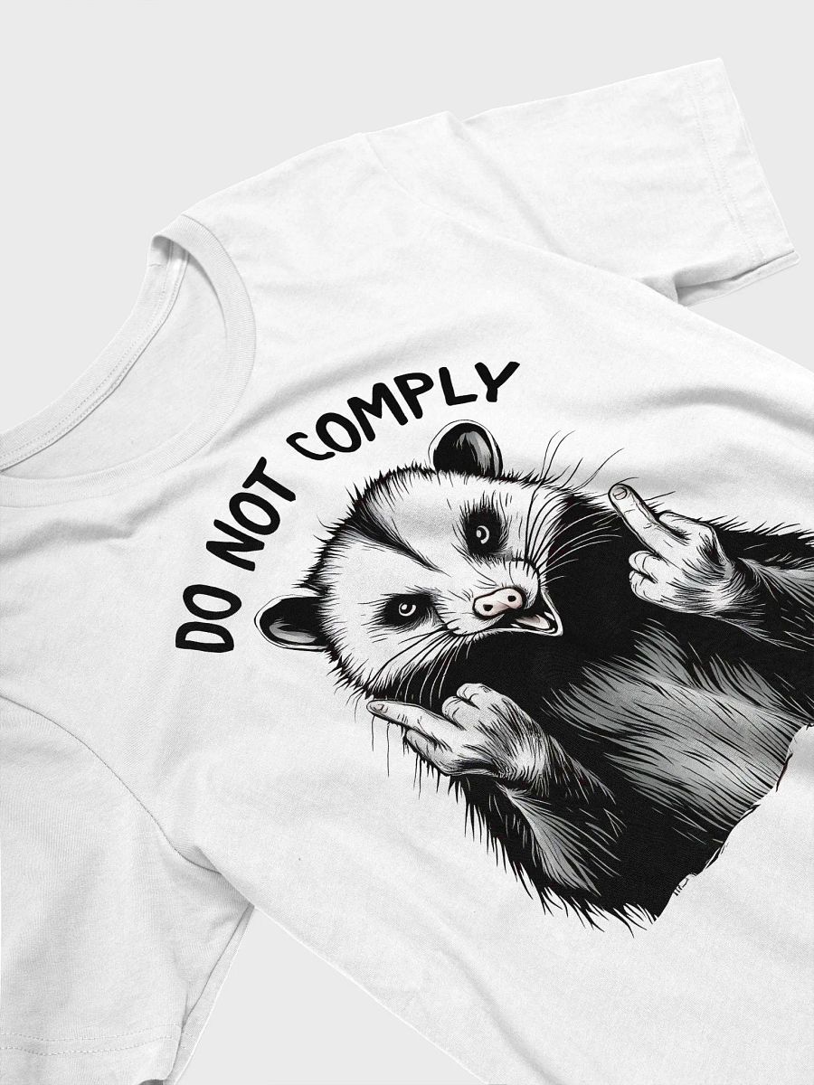 Do Not Comply Feral Opossum T Shirt, Resist Middle Finger product image (4)