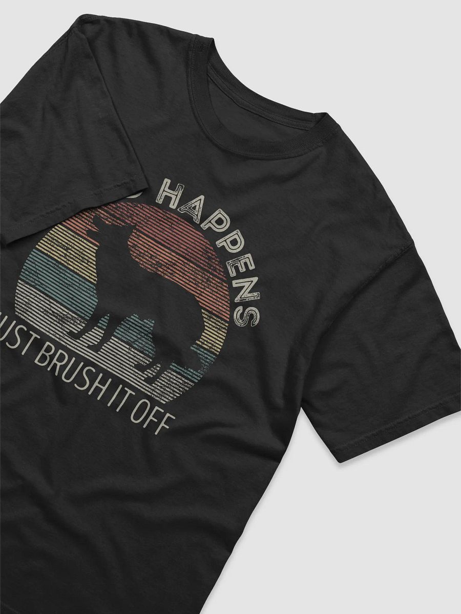 Shed Happens Border Collie Tee | Funny Retro-Vintage Sunset T-Shirt for Border Collie Owners product image (3)