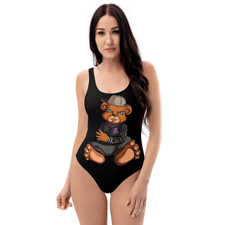 Sitting Bear All-Over Print One-Piece Swimsuit product image (1)