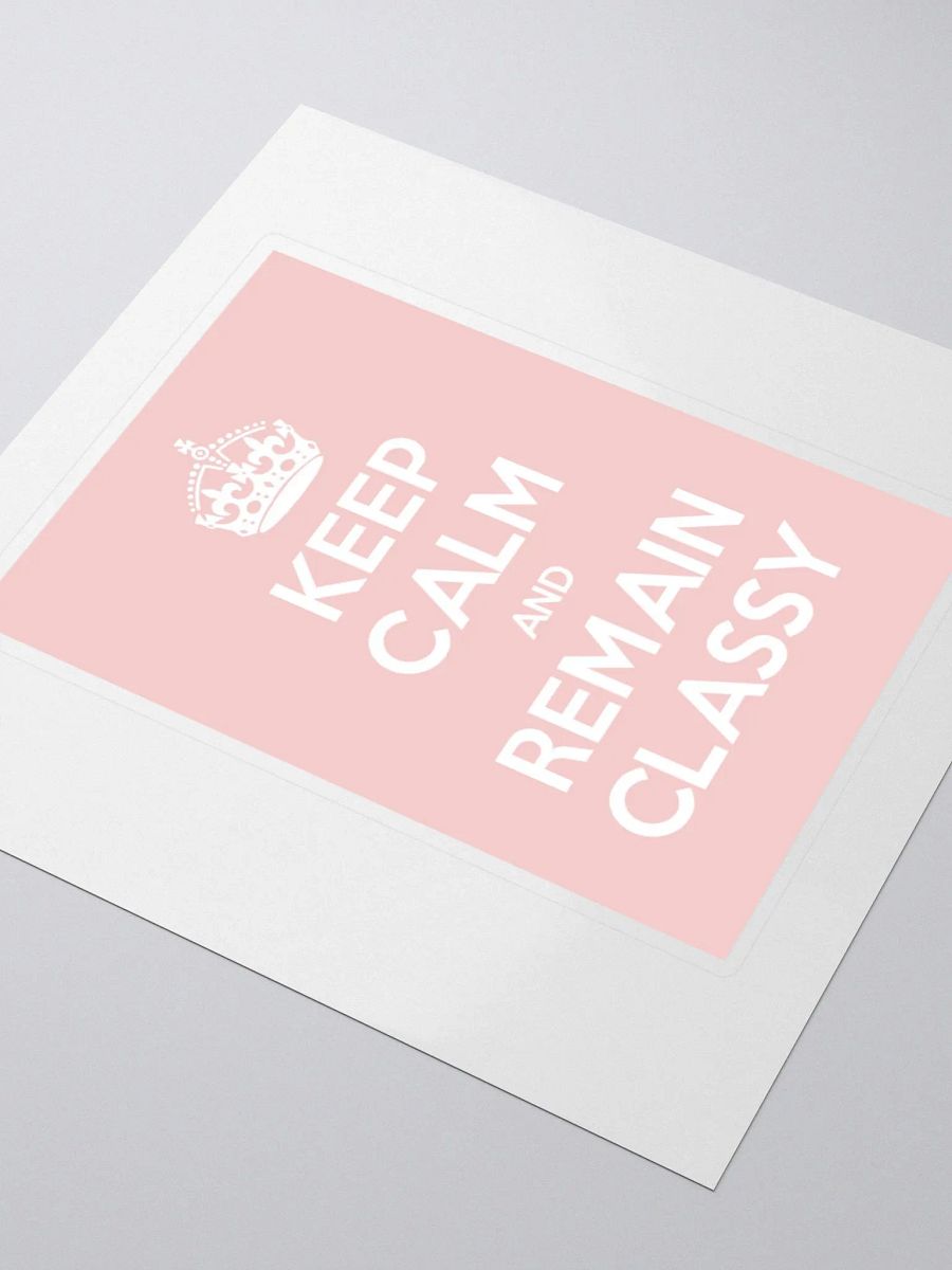 Keep Calm Sticker in Pink product image (9)