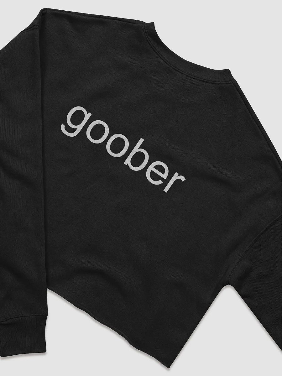 Goober (White Text) Embroidered Crop Top Sweater product image (12)