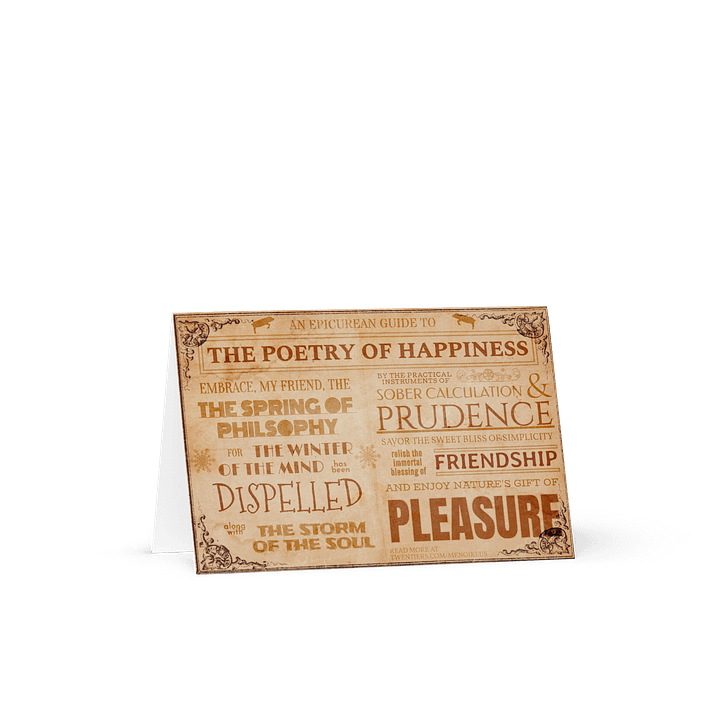 The Poetry To Happiness (Greeting Card) product image (1)