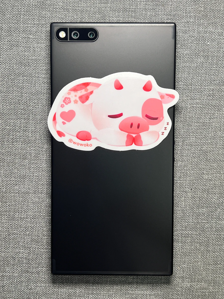 Sleepy Zodiac Animal - Cow - Sticker product image (2)