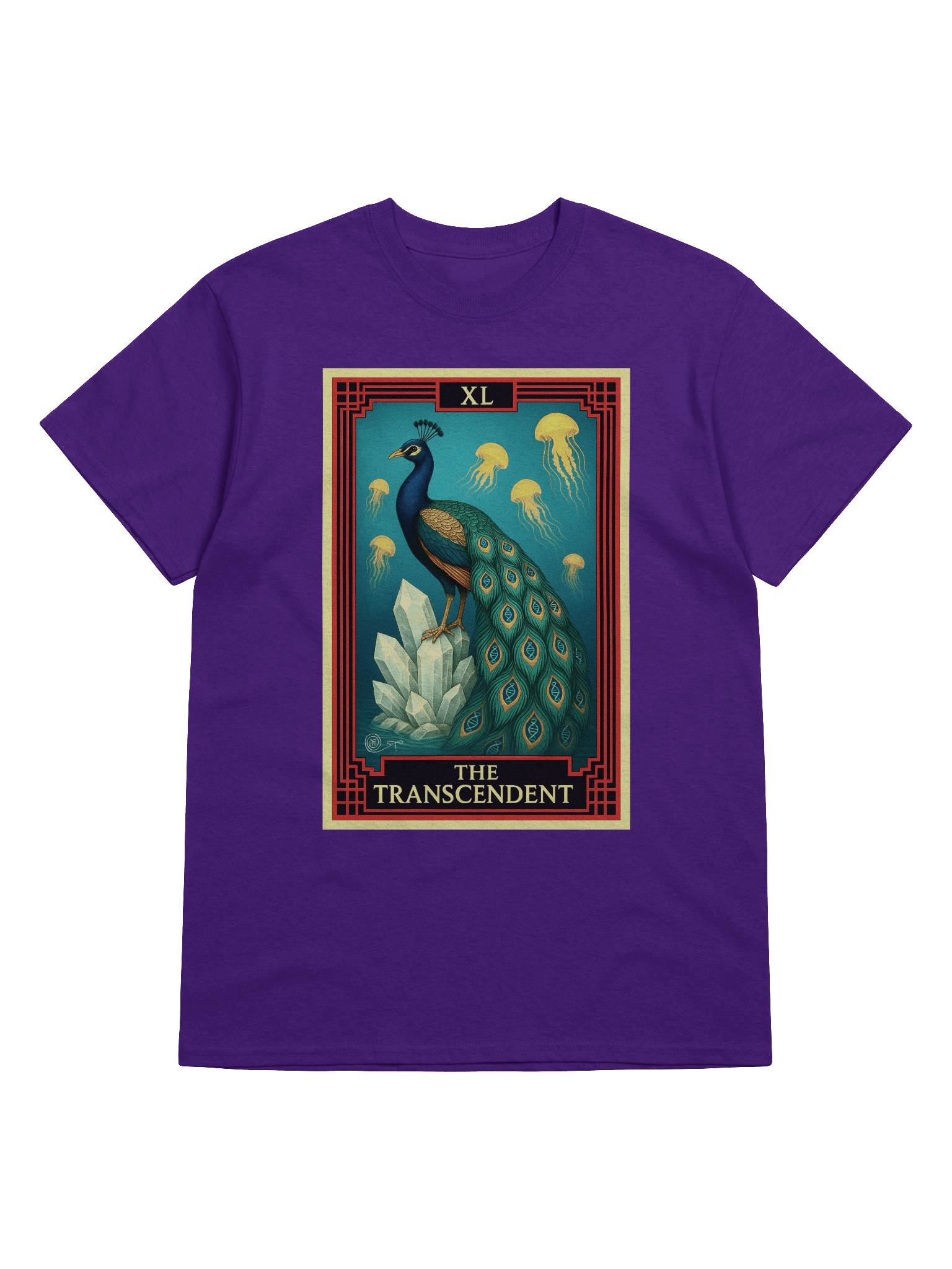 The Transcendent Peacock Tarot Card Tee product image (1)