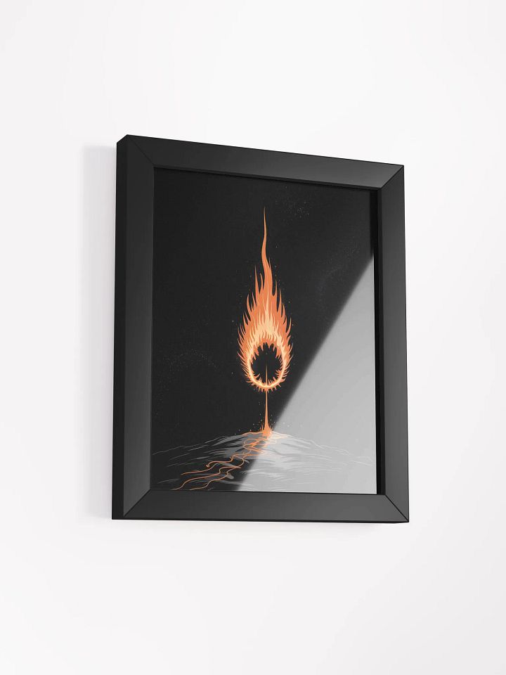 Ring of Fire Framed Print | Abstract Flame Wall Art product image (2)