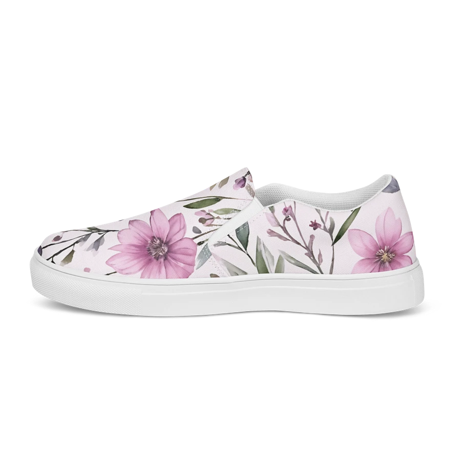 Watercolour Floral Delight Slip-On Canvas Shoes product image (10)